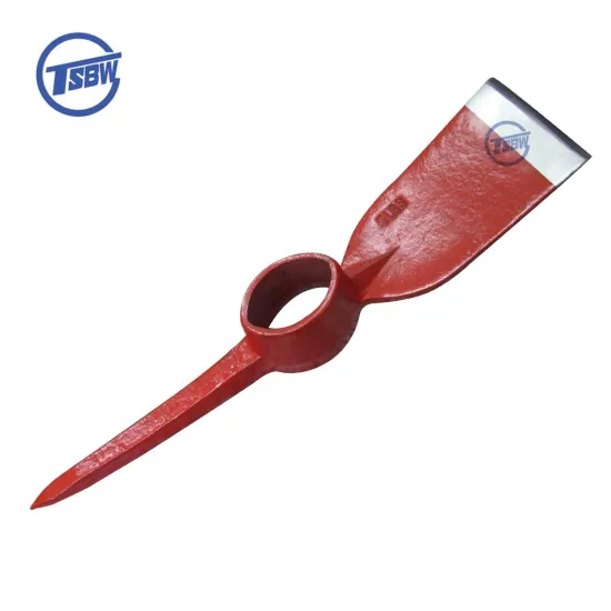South American Garden Agriculture Tools: Forged Steel Mattock Pickaxe with Round Hole