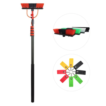 Telescopic Water Cleaning Brush System for Solar Panels: 3.6m/12FT Aluminium Pole with Cleaning Products