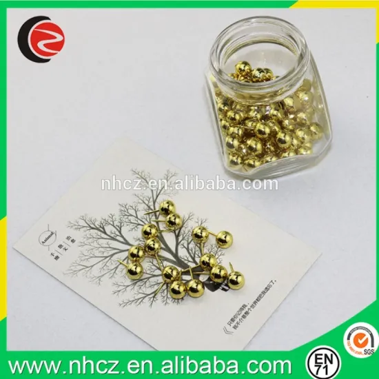 best seller rose gold and gold round push pin in jar