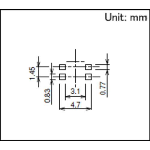 Thin Two-way Action Type Non-locating Pin Switch