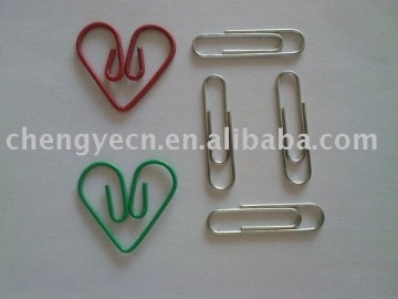 colorful office paper clips