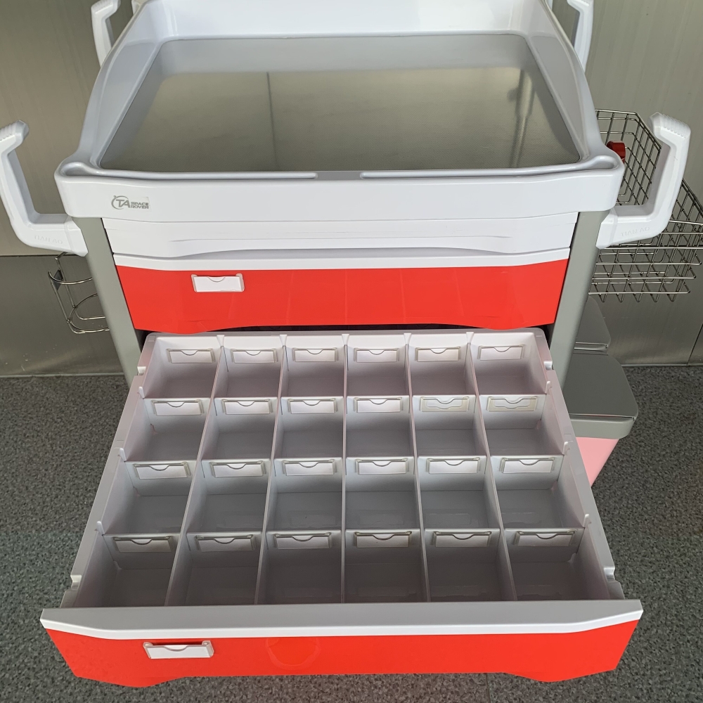 Medical Practical Emergency Trolley Cart