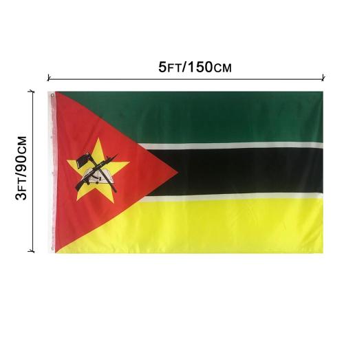 Factory Custom Mozambique National Banner Polyester Flags