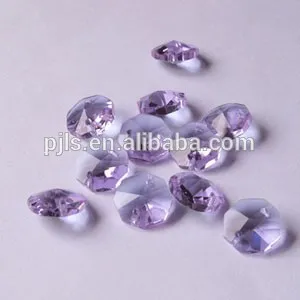 octagon crystal beads, glass beads
