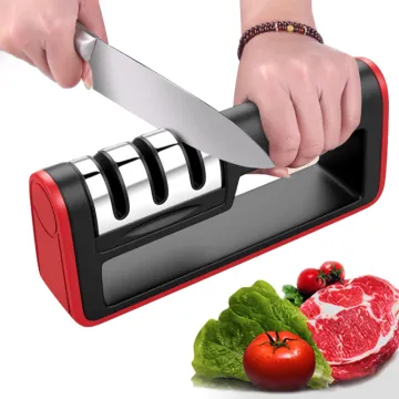 Professional 3-Stage Whetstone Tungsten Diamond Ceramic Knife Sharpener
