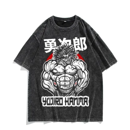 Anime Fan Blade Baki Hanma Short-Sleeve T-Shirt