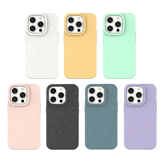 Custom Color Eco-Friendly Compostable Shockproof Biodegradable Phone Case for iPhone 11/12/13/14/15 Pro Max