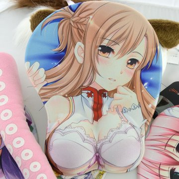 2014 World Cup Sexy Breast Girl Gel Mouse Pad