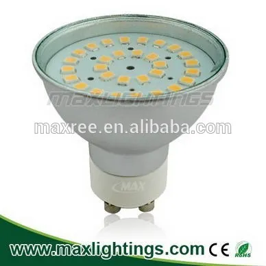 Spotlights bulb 3.8w 2835SMD led light Gu10 led lamp ,Aluminium body glasss cover led lamp