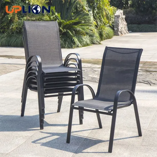 Popular Black Outdoor Metal Stacking Chair