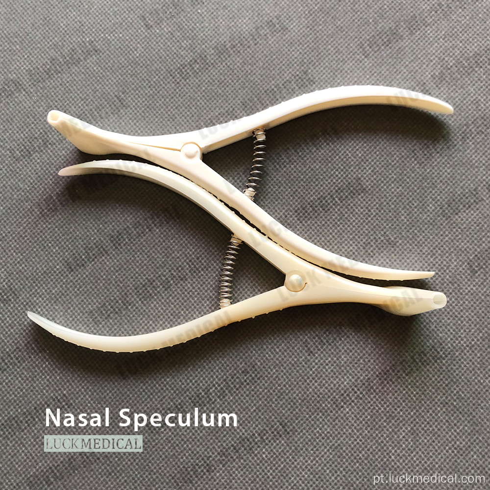 Especulum nasal plástico descartável