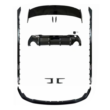 Gonnoclonne di estensione laterale ABS in stile MP nero lucido e labbro anteriore per BMW Serie F40