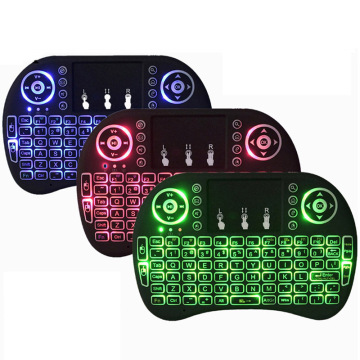 i8 Mini Backlit Wireless Keyboard with Air Mouse for Smart TV Box