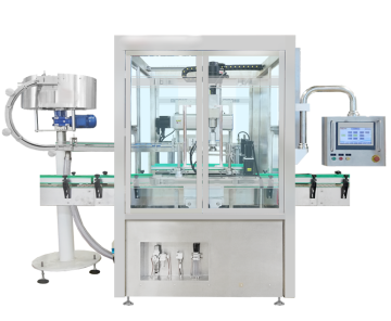 Automatic Round Cap and Pump Cap Filling Machine System