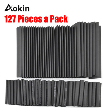 Shrinking 127Pcs Insulation Sleeving Thermal Casing Car Electrical Cable Tube kits Heat Shrink Tube Tubing Wrap Sleeve Assorted