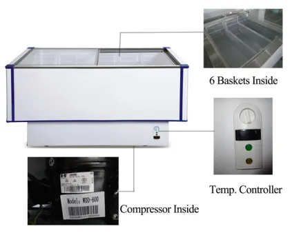 600L nestle fruit and vegetable display freezer WDD-600