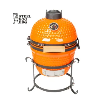 SEB KAMADO 13 inch Portable Foldable Charcoal Bbq Grill Outdoor Ceramic Barbecue Table Mini Kamado Grill