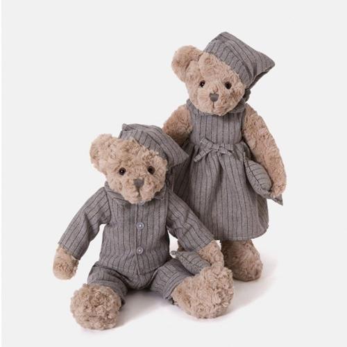 adorabile giocattolo di orso grigio morbido peluche.