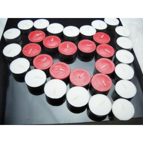 Romantic tealight color candle