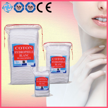 Disposable white wool zig zag cotton for medical