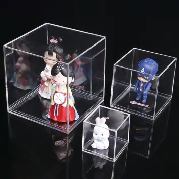 Wholesale GPPS Clear Plastic Candy Display Acrylic Beads Gift Acrylic Box Pop Funko Pokemon Cards Booster Box Lego Display Case