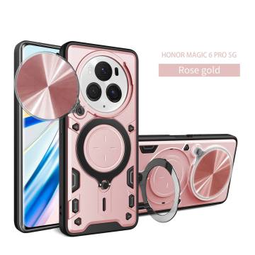 Anti-Falling Shockproof Slide Lends Magnetic Hard Armor Case for Huawei Phones
