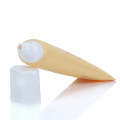 cream colored cosmetic plastic tube,flat tube plastic