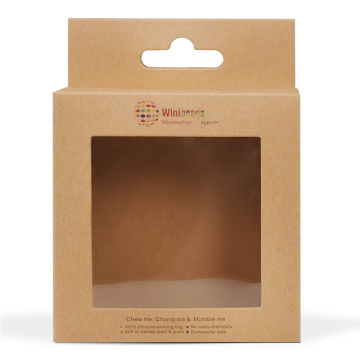 Eco-friendly brown kraft paper hanger display box