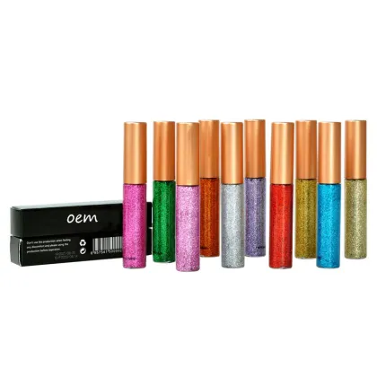 Custom Private Label Waterproof Longlasting Liquid Colorful Glitter Eyeliner