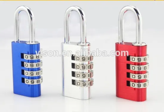 travel combination lock 4-dial luggage lock electric safety padlock