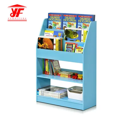 Kids MDF Blue Book Storage Cabinet