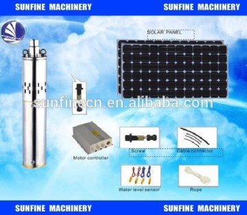 SOLAR SUBMERSIBLE DC WATER DEEP WELL PUMP, direct from PV Panel or batteries