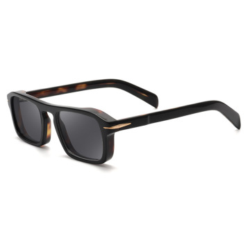 Flexible Oversized Mens Sunglasses Black Retangle Eyewear Mens Factory