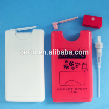 15ml plastic portable perfume carrier, pocket use empty perfume bottle
