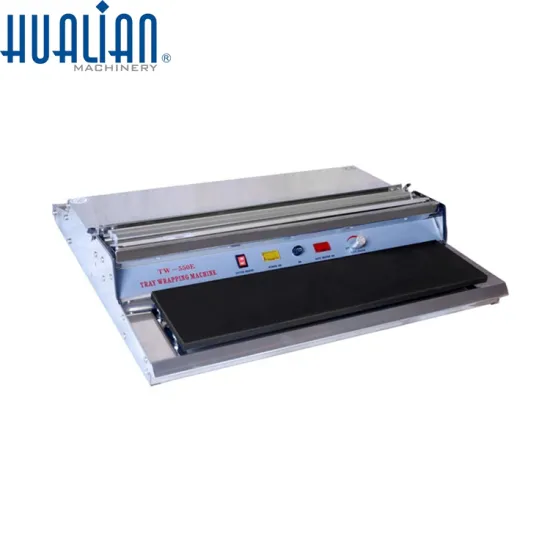 HUALIAN TW-550E Semi-Automatic Vegetable Fruit Food Cling Film Wrapping Machine