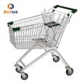 Trolley de compras de alambre de supermercados de estilo europeo