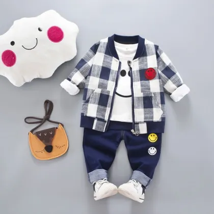 Spring Kids Boys 3 Piece Sets - Little Tracksuit Casual Clothes & Baby Boys Clothing Sets