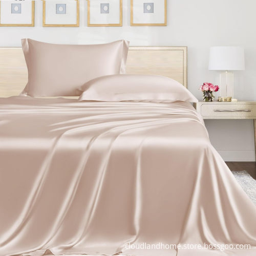 Tencel Vegan Silk Bedding Set - Silky Tencel Silk Bed Sheets