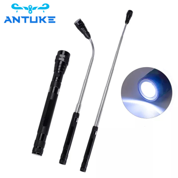 Magnetic Portable Telescopic Flex Head LED Flashlight with 3 LEDs