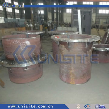 thick steel wear resistant tube with flanges (USC-7-005)