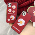 Soft Leather Fragment Flower Phone Case Embroidery