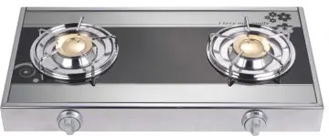 Mirror Glass Top Brass Burner Europe Stove