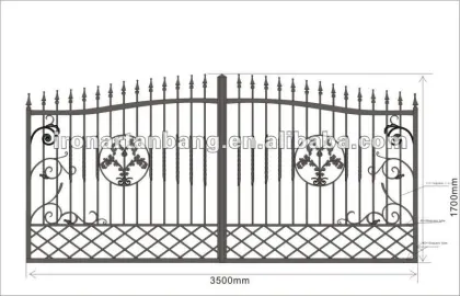Anbang wrought iron gate/fine stainless gate