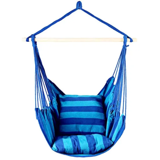 Top Seller Patio Outdoor Canvas Cotton Hanging Swing Chairs with Cushions for Yoga