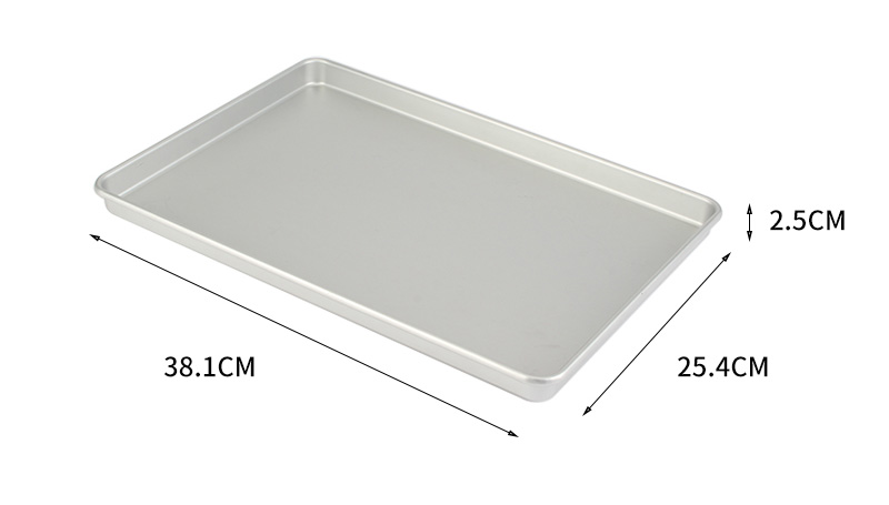 15”aluminium alloy rectangular shallow baking pan03