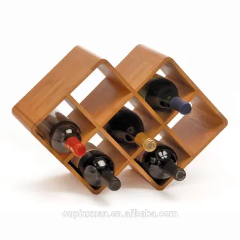 8-bottles Wine Rack ,Creativity space saving bamboo wine rack ,