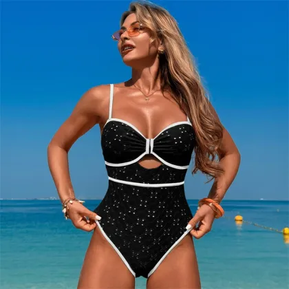 2025 Women's One-Piece Sexy and Fashionable Hot Spring Swimsuit