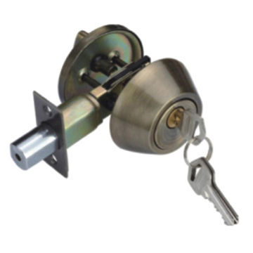 Tubular Type Knob Lock, 60 to 70mm Adjustable Latch, Brass Cylinder