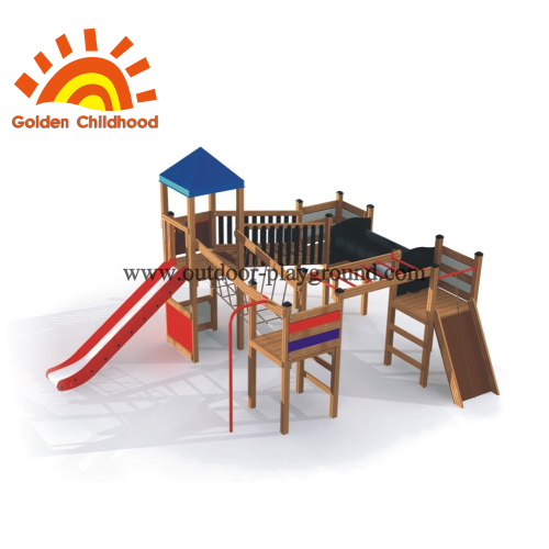 structure de jeu de train en plein air pour enfants d&#39;âge préscolaire