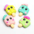 Candy ice cream flat polymer clay beads